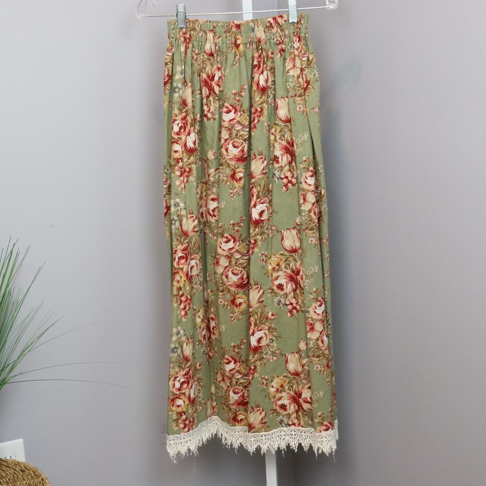 Vintage Brenda & Friends Floral Maxi Skirt | Size S | Handmade | Cottagecore